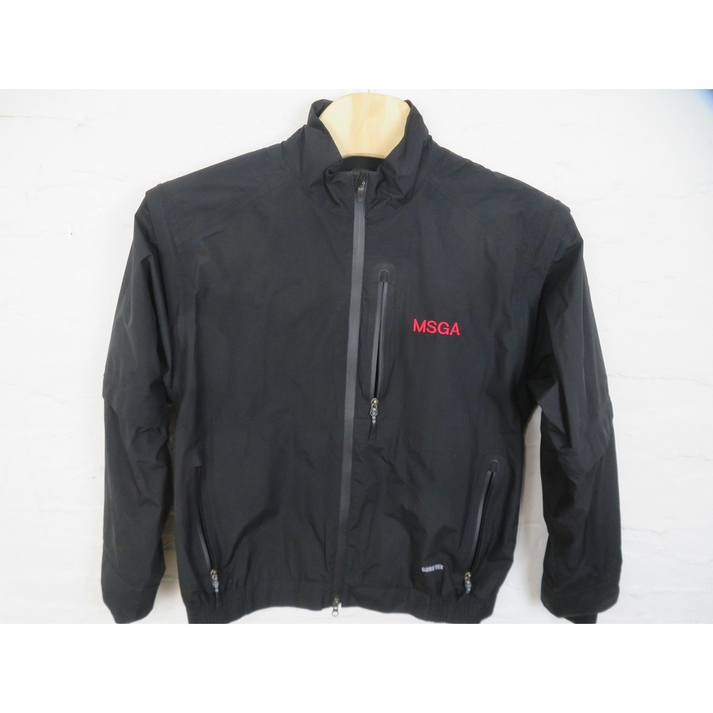 Zero Restriction Gore-Tex Jacket Mens Large Black Convertible Sleeves Zip Off